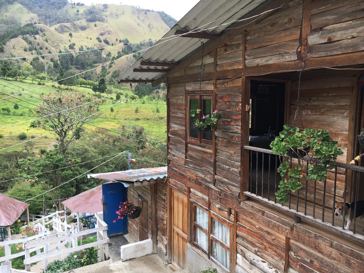 Cabanas Valle Del Cocora La Truchera 萨兰托 外观 照片